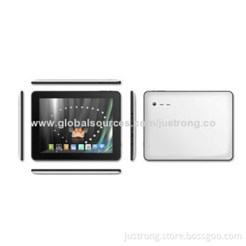 9.7-inch Android Tablets with Allwinner Processor, 1GB RAM/8GB ROM/1,024 x 768-pixel/Metal Case